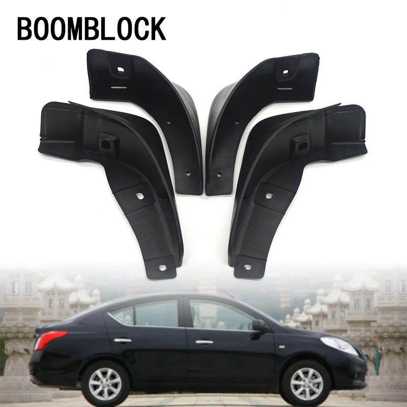 Автомобильные передние и задние брызговики BOOMBLOCK для Nissan Versa Sedan 2012 2013 2014 2017 Latio Almera