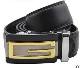 Fashion Genuine leather belts for men Business male Automatic Buckle double faced cowhide belt Cintos cinturon brand | Аксессуары для