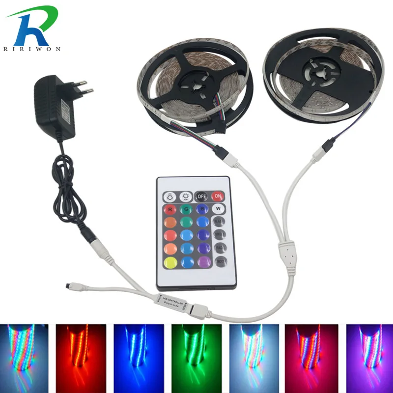 5 м 10 RGB светодио дный SMD 5050 2835 Светодиодные ленты светодиод лента Гибкая