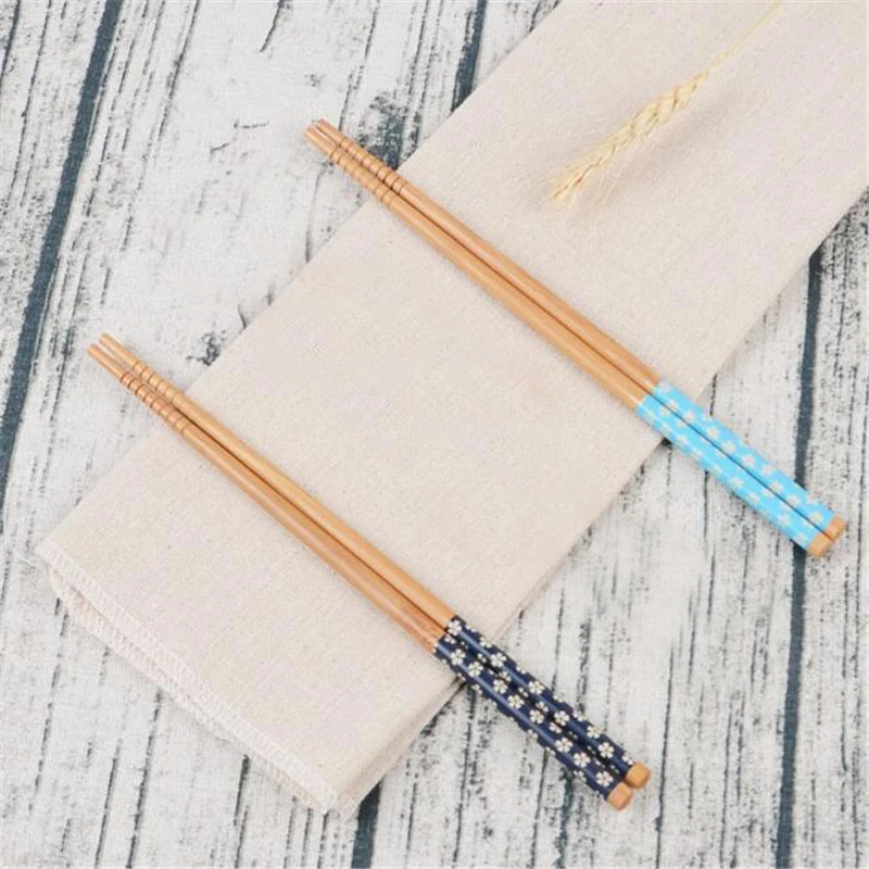 5 Pairs/set Chopsticks Natural Bamboo Chinese Non-Slip Sushi Sticks Chop Hot Sale Gift Kitchen Tableware Tools | Дом и сад