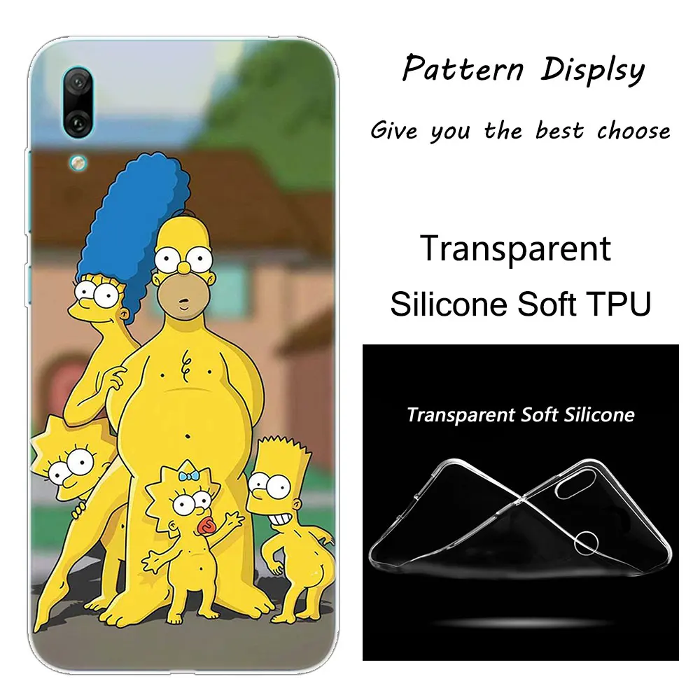 002 Популярный Мягкий силиконовый чехол для телефона Homer Simpson для huawei mate 10 20 Lite Pro Enjoy 9S Y9 Y7 Y6 Y5 Pro Модный чехол - Цвет: 002