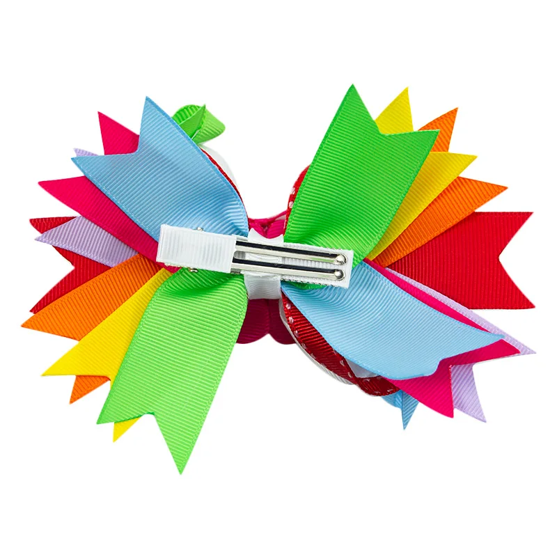 5 дюймов чистый и свежий прекрасный моделирование обуви бант слоистых лент DIY