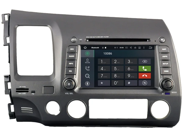Android 8 0 автомобильный DVD GPS для HONDA CIVIC (2006 2011) Поддержка DVR WIFI DSP DAB OBD Octa Core 4 Гб RAM 32 ROM|car