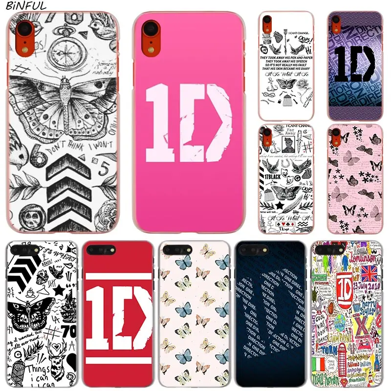 Гарри One Direction в виде татуировки ID стилей горячая мода прозрачный жесткий чехол
