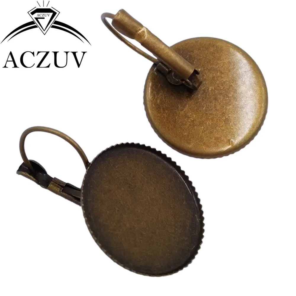 Серьги с французским рычагом на заднюю панель пустые сережки