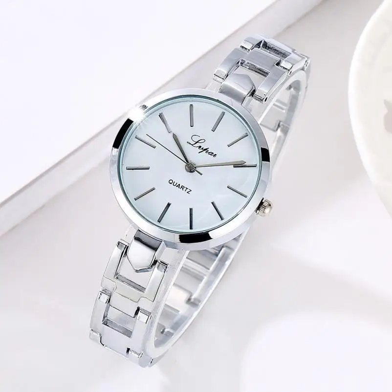 Модные женские кварцевые наручные часы из нержавеющей стали стразы Топ бренд