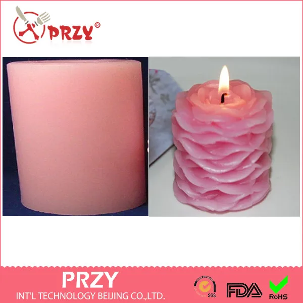 PRZY Свадебные свечи ручной работы 3d формы в виде роз гипсовая форма для шоколадных