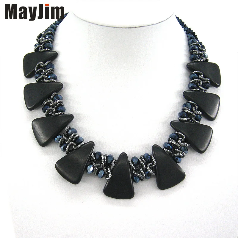 Массивное модное ожерелье для женщин 2019 винтажный воротник черная цепочка с