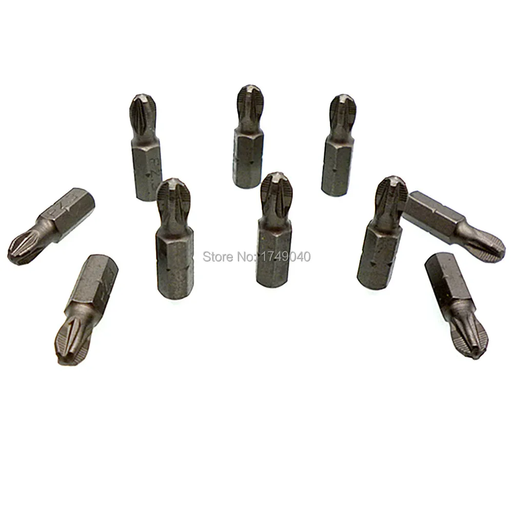 10 шт. PZ3 ударная отвертка Pozidriv вставной бит 1/4 "6 35 мм шестигранный хвостовик