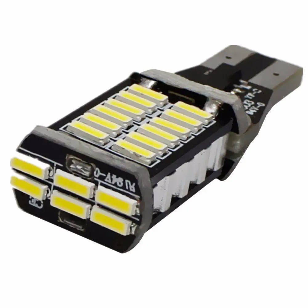 Комплект из 2 предметов высокого Мощность 9 W T15 W16W 30 4014 SMD светодиоды светодиодный светильник стайлинга автомобилей Canbus Включите Singal тормоз лампа стоп-сигнала светодиодные лампы 12 V 24 V