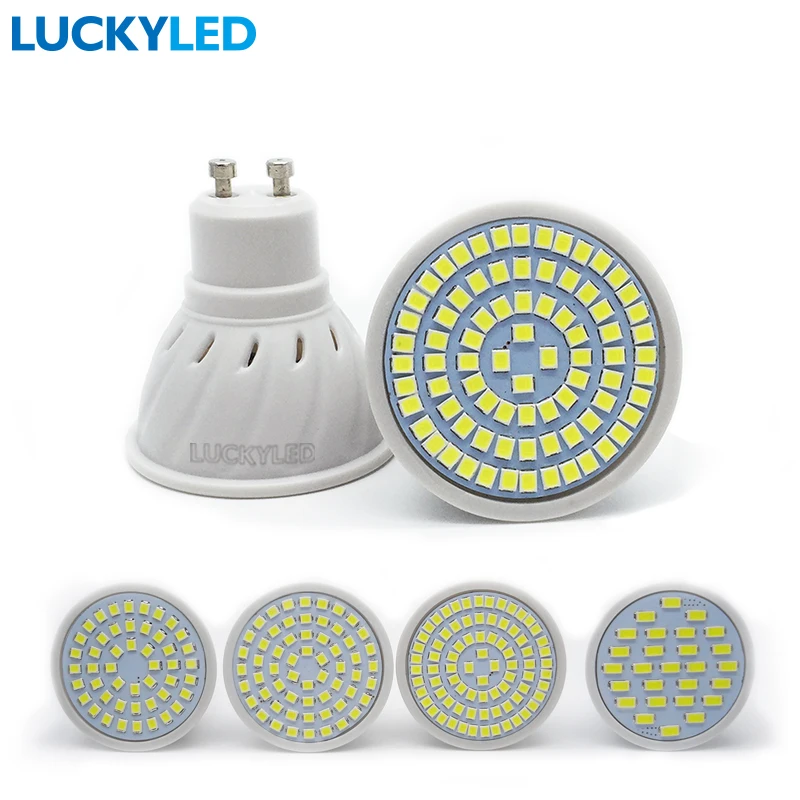 Счастливая светодиодный Bombillas 3W 4W 5W 6W AC 220V /110V SMD 2835 / 5730 прожектор лампы GU10 для дома