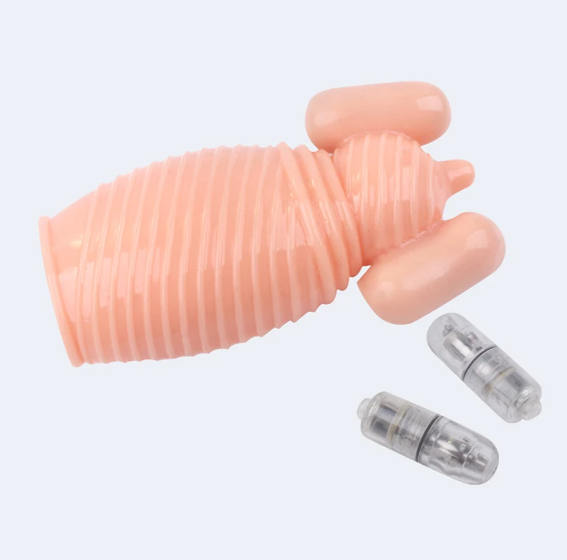 Перезаряжаемый Массажер для пениса с 2 вибраторами Мужской мастурбатор