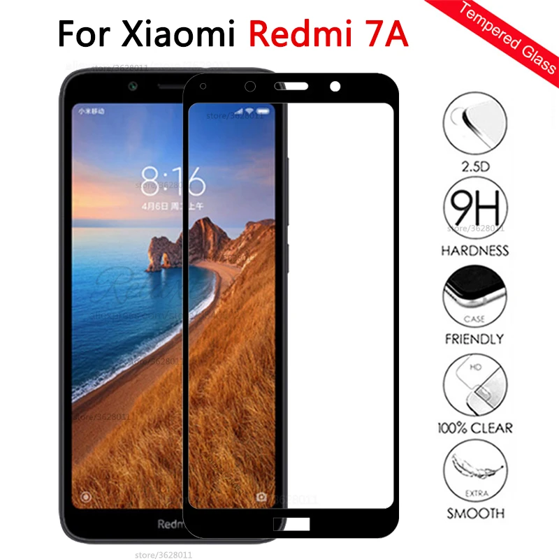 Защитное стекло для Xiaomi redmi 7A защита экрана закаленное безопасное 7a 7 a