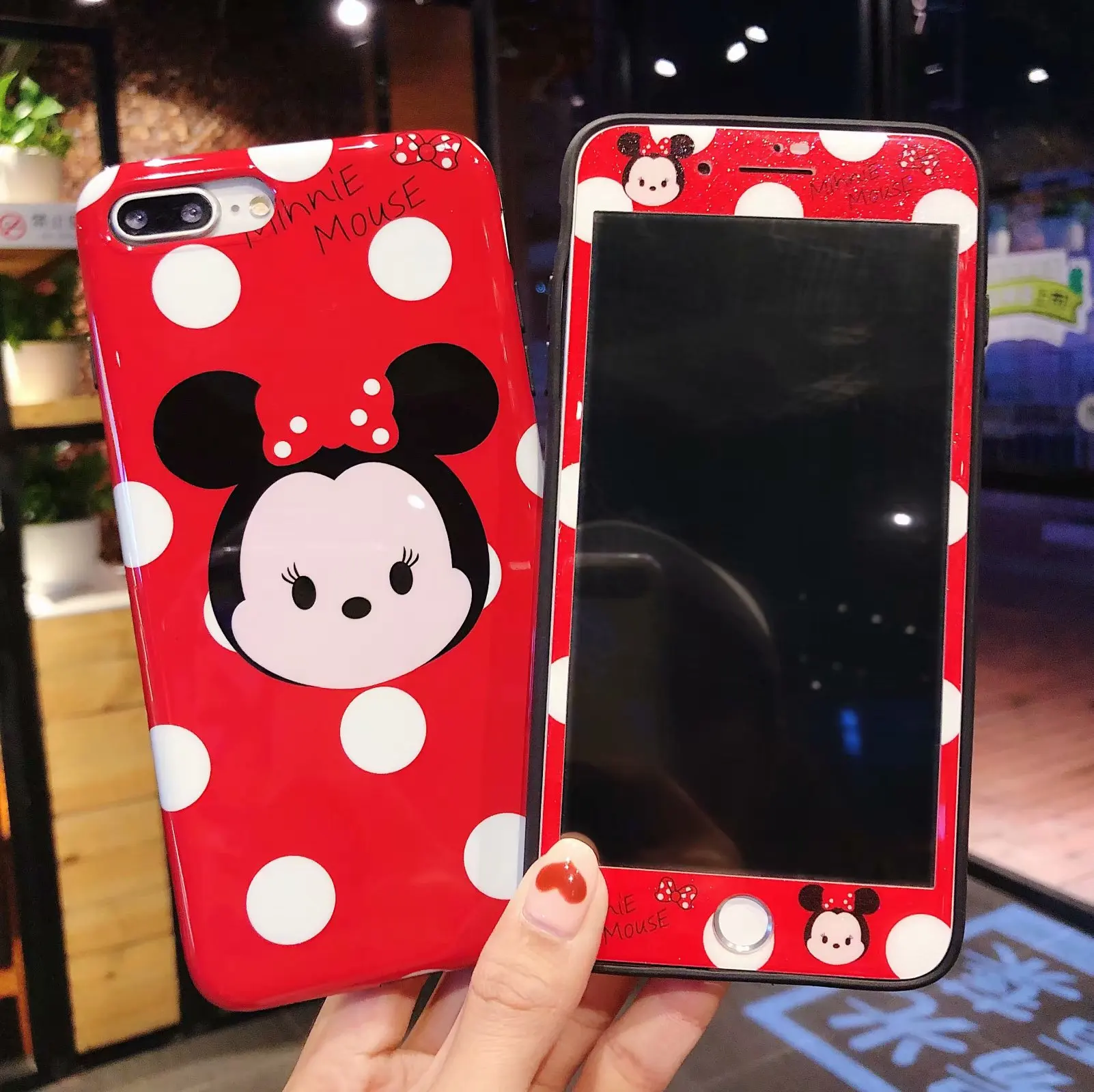 Милый монокулярный чехол для телефона iPhone XS Max + пленка экрана из закаленного