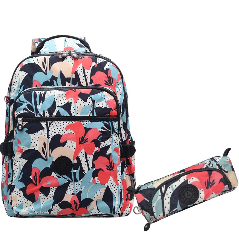 Школьный рюкзак ACEPERCH для девочек-подростков, женский рюкзак Mochila Feminina, Женский нейлоновый водонепроницаемый рюкзак для ноутбука - Цвет: 15