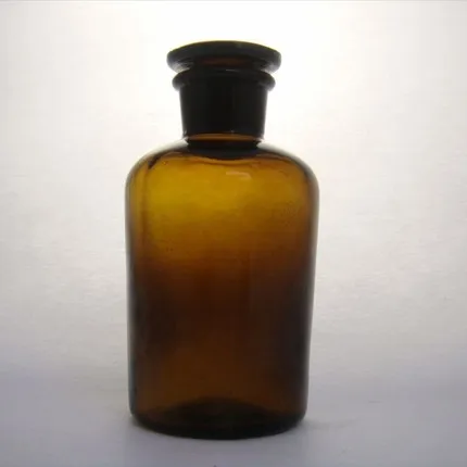 Reagent bottle mouth bottle seal brown fine brown bottle 60ml frosted glass plug chemical laboratory supplies