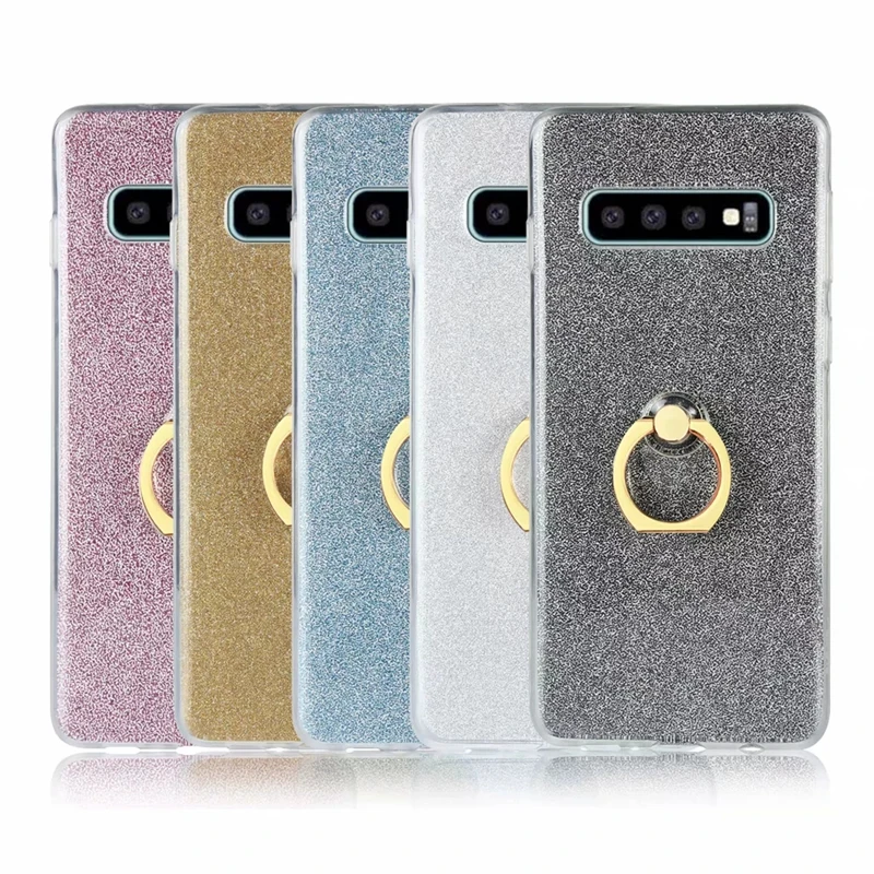 Для Samsung S10 plus чехол для телефона с кольцом-держателем Модный Блестящий