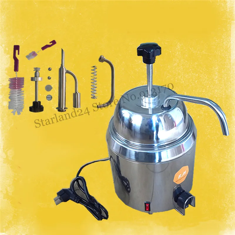 Горячая Fudge грелка Nacho сырный диспенсер для шоколада мелтер Bain Marie 220 V 110 V бренд