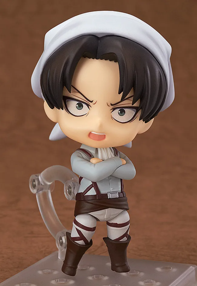 Аниме атака на Титанов Nendoroid 417 Levi Очищающая версия ПВХ экшн фигурная Смола
