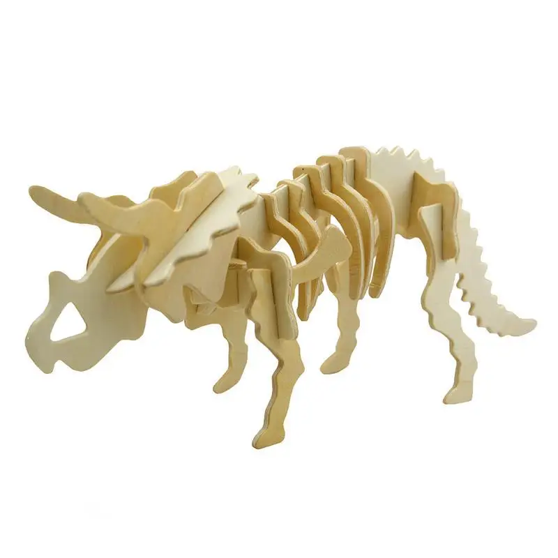 Дерева небольшой Styracosaurus рогатый динозавр 3d пазлы головоломки DIY имитационная
