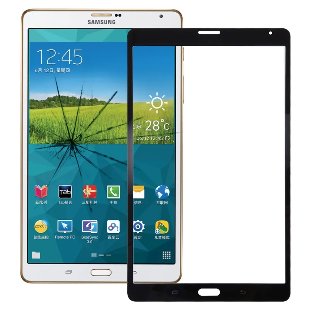 Новый внешний стеклянный объектив для Galaxy Tab S 8 4 LTE/T705|ЖК-экраны и панели