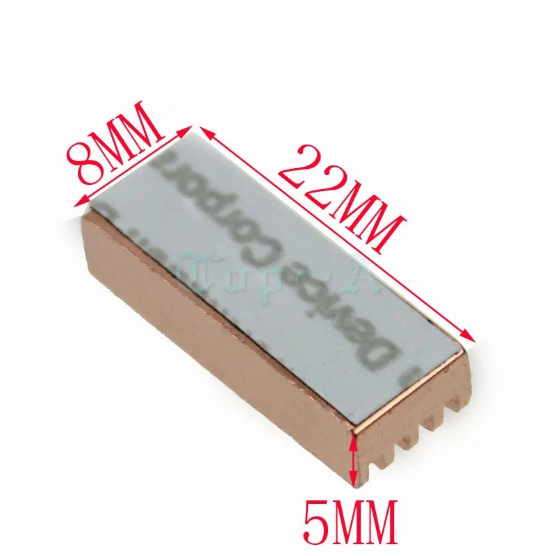 Радиатор Gdstime для оперативной памяти DDR2 DDR3 22x8x5 мм | Компьютеры и офис