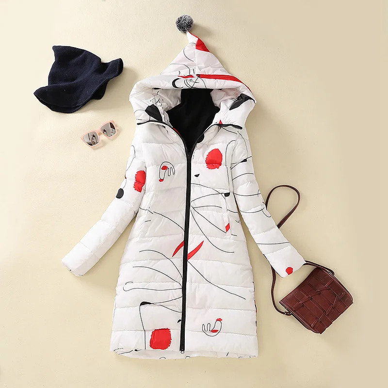 

Nice Winter Wadded Jacket Women Thick Warm Thermal Over-the-knee Medium-long Down Cotton-padded Jacket Female Thickening