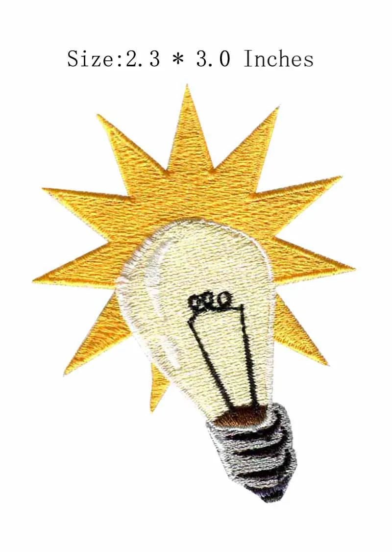 The lamp bomb 2.3"wide embroidery patch  for elsa applique/patch large/sons of anarchy jacket patches