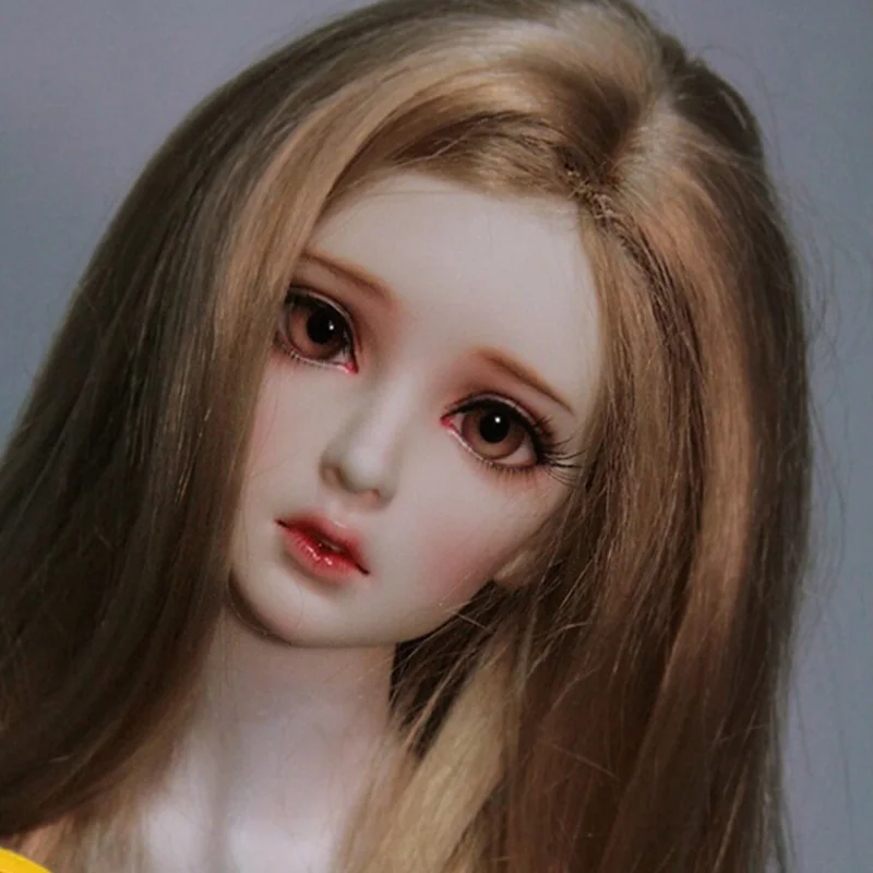 Allaosify 1 шт. волосы куклы Bjd1 / 3 Bjd парик 60 см в высоту Температура шелк для шарнирной |
