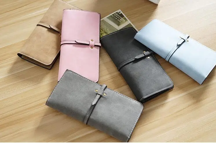 M394 Ms длинный кошелек женский тонкий тип матового нулевого кошелька дамская