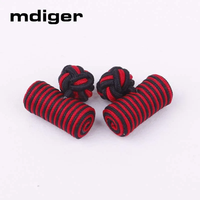 Mdiger брендовые Модные мужские запонки Классические двойные веревочные в форме