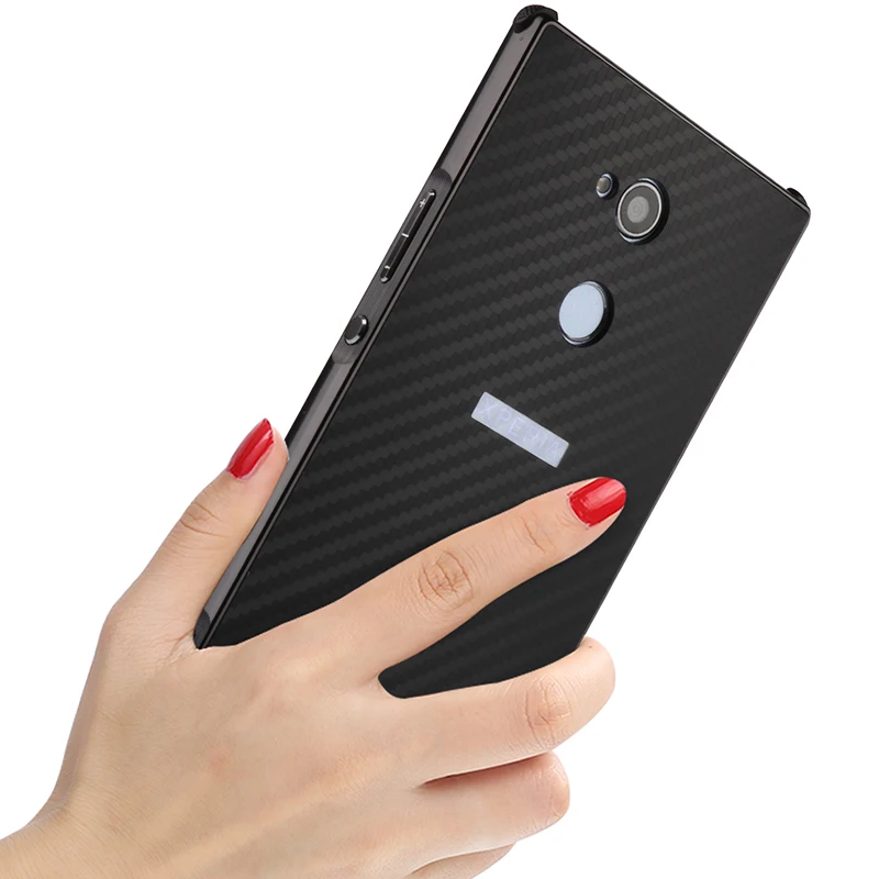 Case For Sony Xperia X Compact XA1 Ultra Plus XA2 L2 case fundas Cover Carbon Fiber Metal 2 in 1 Shock Proof Hard kimTHmall | Мобильные