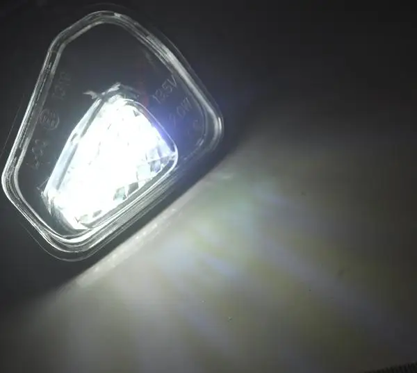 2 шт. ксеноновый белый светодиодный светильник с боковым зеркалом для гольфа