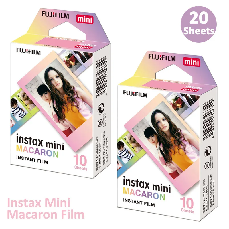 Пленка Fujifilm Instax Mini на выбор фоторамка 10-100 лист фотобумага для камеры Instax Mini 9 Mini 8 Instant Mini 70 90 - Цвет: 20 Sheets Macaron