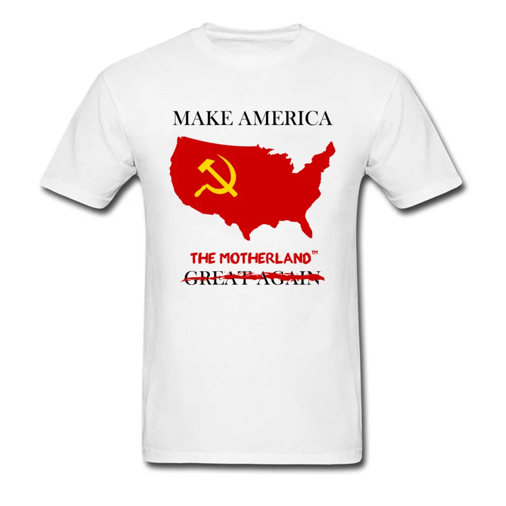 Футболка Make America The Motherland 2018 новая летняя одежда мужские хлопковые топы белого и