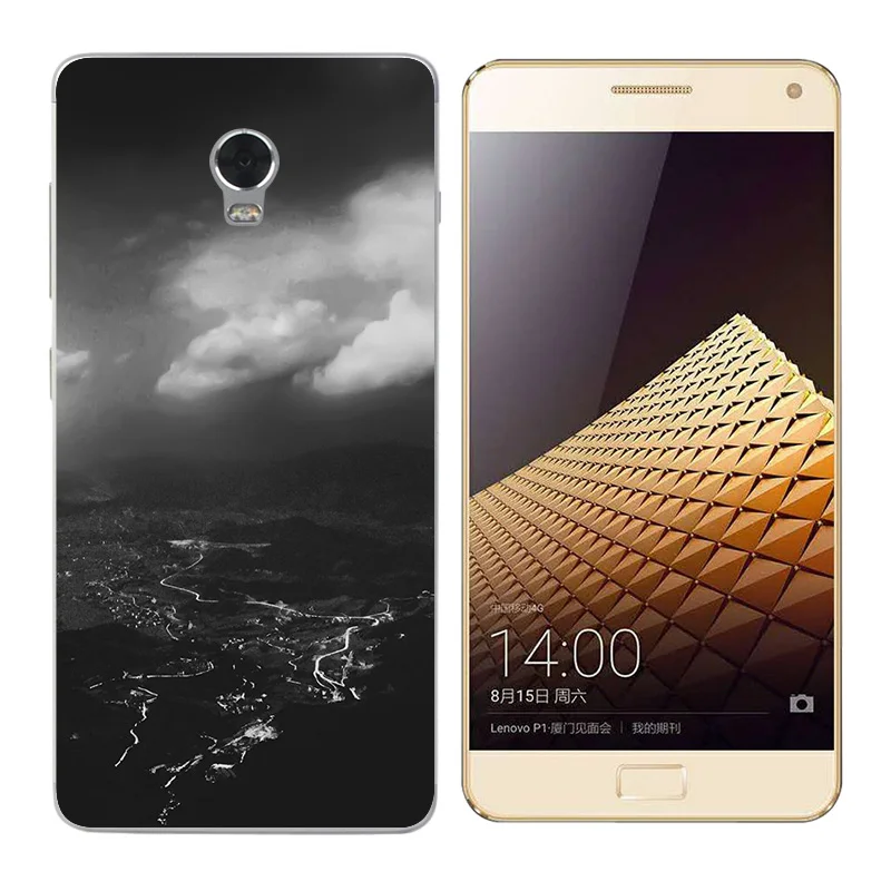Задний Чехол для Lenovo Vibe P1 Const с принтом мягкий силиконовый чехол Fundas P1a42 P1c72 P1c58 Coque 5