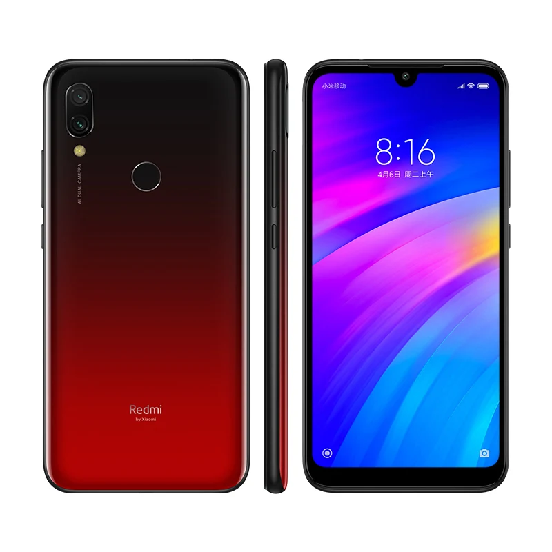 Xiaomi Redmi 7 4 Гб 64 Redmi7 Смартфон Snapdragon 632 Восьмиядерный мобильный телефон 12MP камера 4000