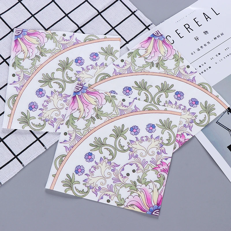 Розовые телесные тотемные дизайнерские бумажные салфетки кафе и вечерние