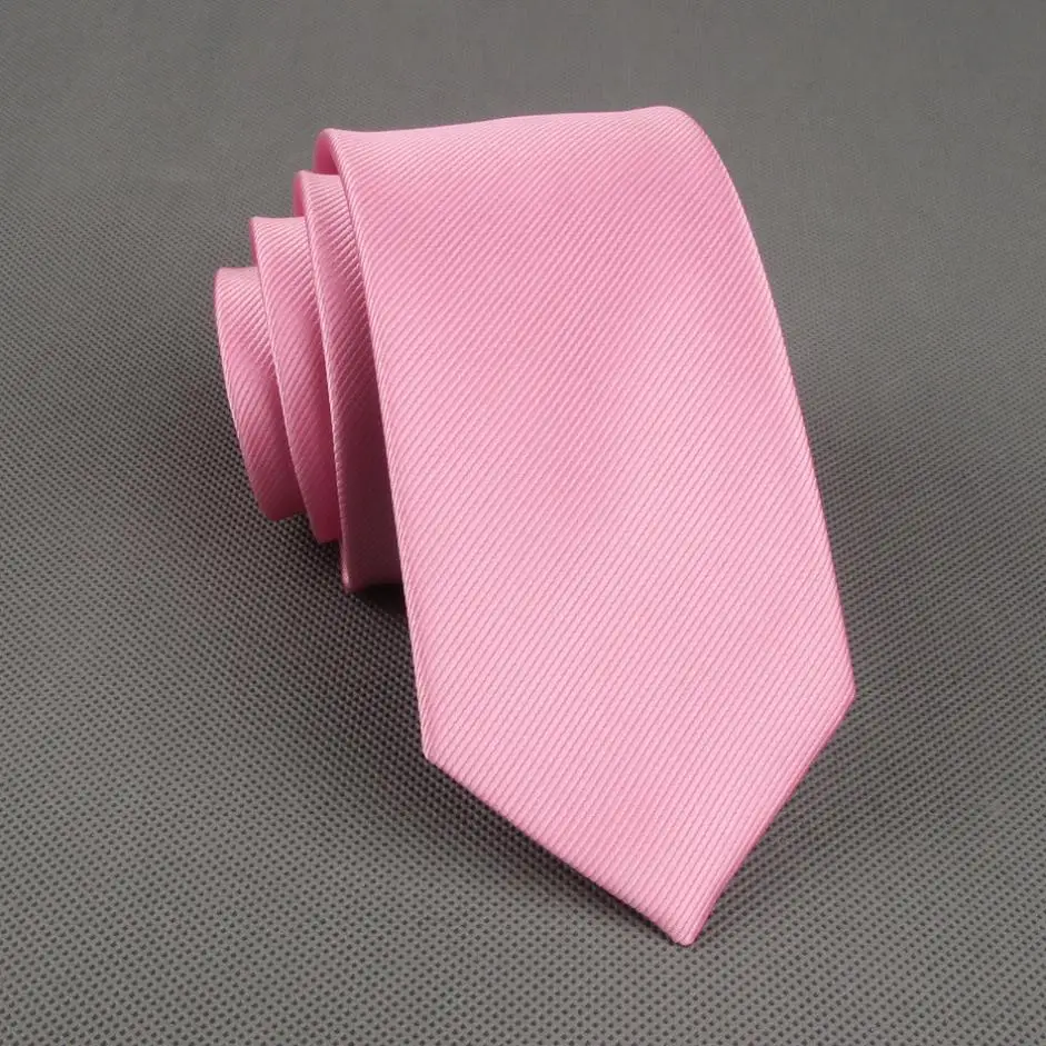 Pink Mantieqingway Для мужчин одноцветное Темно-синие классический Галстуки для жениха шампанское Цвет Средства ухода за кожей Шеи Галстуки для свадьбы Галстуки жениха Галстуки для Для мужчин - Цвет: Pink
