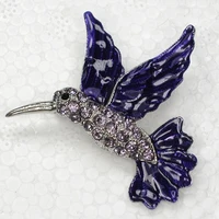 rhinestone enamel bird pin brooches fashion corsage jewelry gift c2107 q