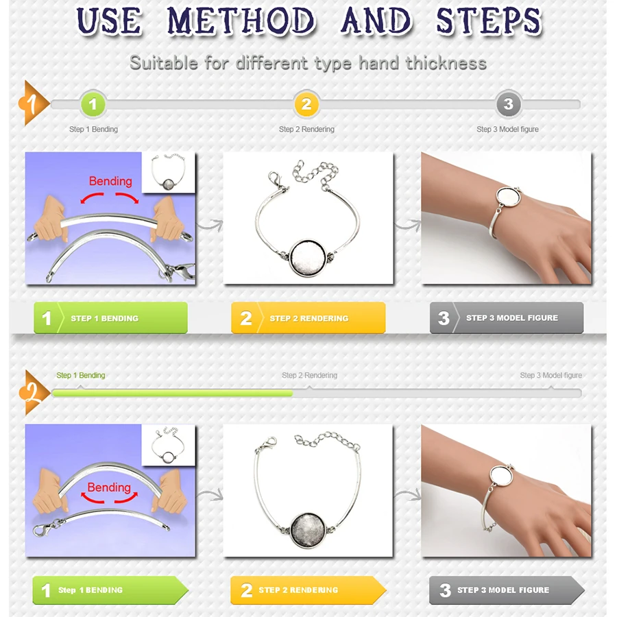 5 шт./лот серебряный цвет круглый пустой кабошон основа рамка для браслета