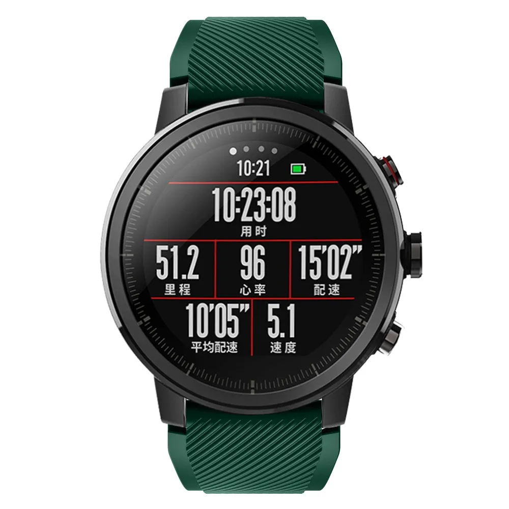 Ремешок для смарт часов Amazfit Stratos 2 2s силиконовый ремешок браслета xiaomi huami amazfit