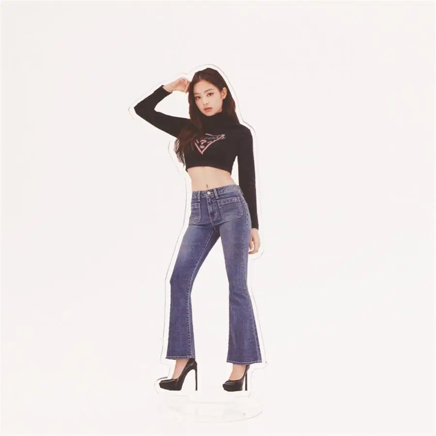 Kpop Blackpink, акриловая фигурка стэнди, кукла, Роза Лиза, 18 см, стоячий стол, Декор, Jisoo Jennie
