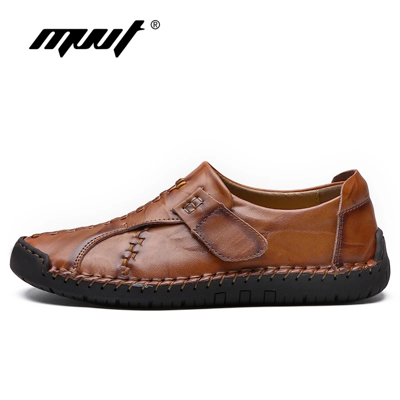 2018 Classic Genuine Leather Shoes Men Casual Breathable Slip On Flats Comfort Loafers | Обувь