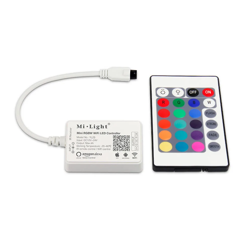Светодиодный контроллер Milight YL2S беспроводной Радиоуправляемый 2 4 ГГц RGBW Wi Fi DC12 24V