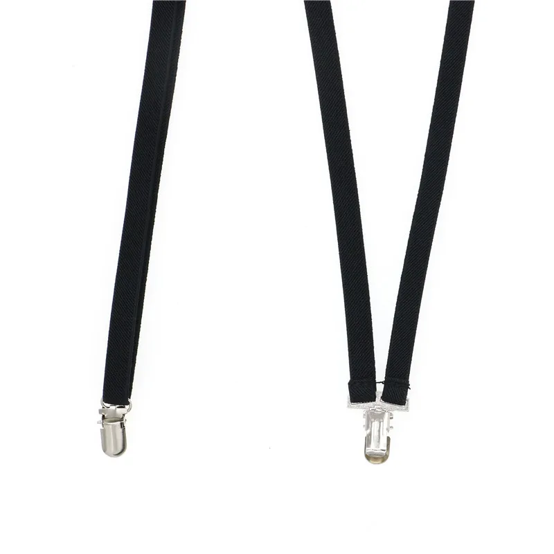 Женский ремень с 3 клипсами черный супертонкий треугольным вырезом на спине 1