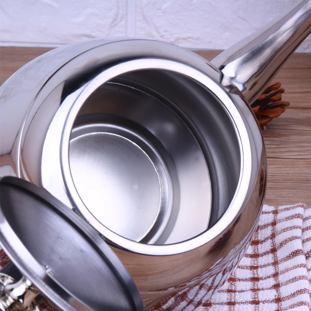 Stainless steel kettle flat bottom water bottle household cookware suitable for induction cooker 1200ML | Дом и сад