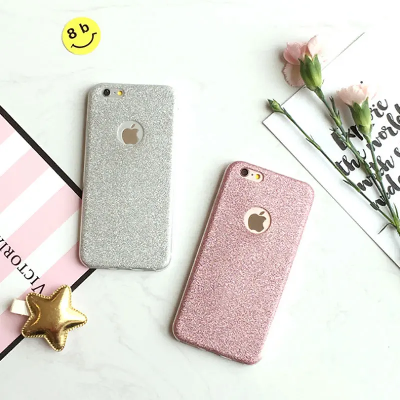 AHHROOU для iPhone 6 6s Чехлы Роскошные блестящие прозрачные ТПУ 360 Мягкая задняя крышка