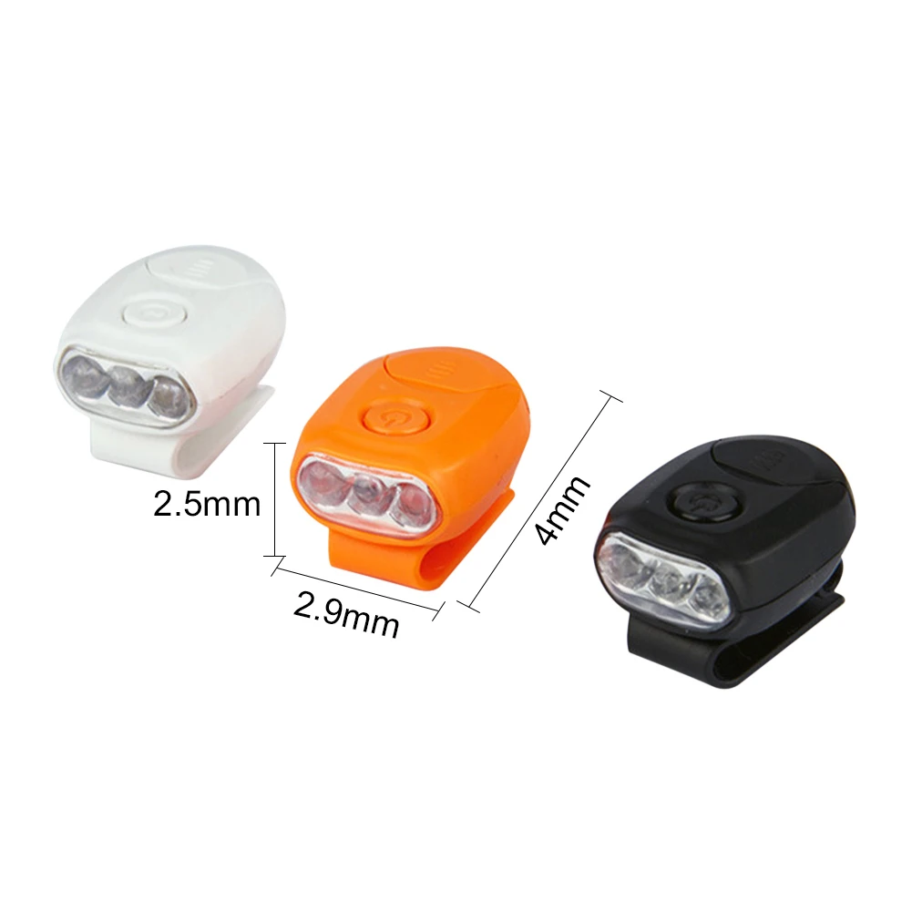 

Outdoor Mini Head Lamp 3 LEDs Casquette Baseball Cap Lamp Hat Clip Light Headlight Headlamp For Camping Fishing Hiking