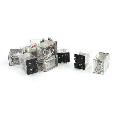 

10pcs HH52P AC 110/120V Coil DPDT 2NO 2NC 8 Pin Electromagnetic Power Relay